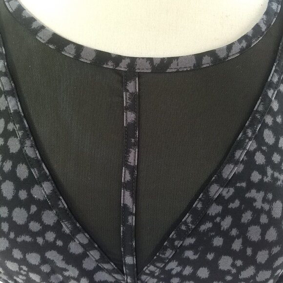 Guess LA Womens size 10 Spotted Dress Mesh Trim - Picture 8 of 9